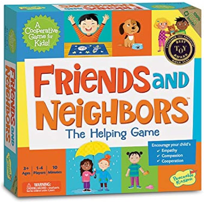 Peaceable Kingdom Friends and Neighbors The Helping Game Award Winning Emotional Development Cooperative Game for Kids - Image 1