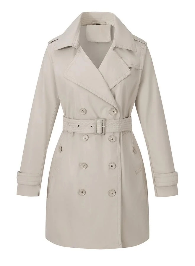 Take Two Notch Lapel Midi Belted Coat
