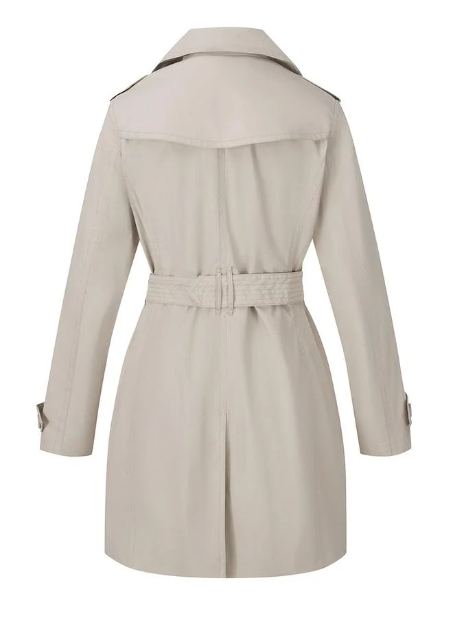 Take Two Notch Lapel Midi Belted Coat
