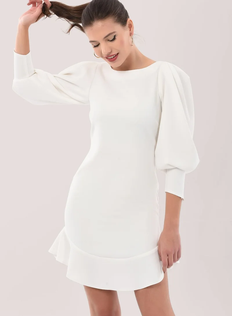 Closet London Balloon Sleeve Dress