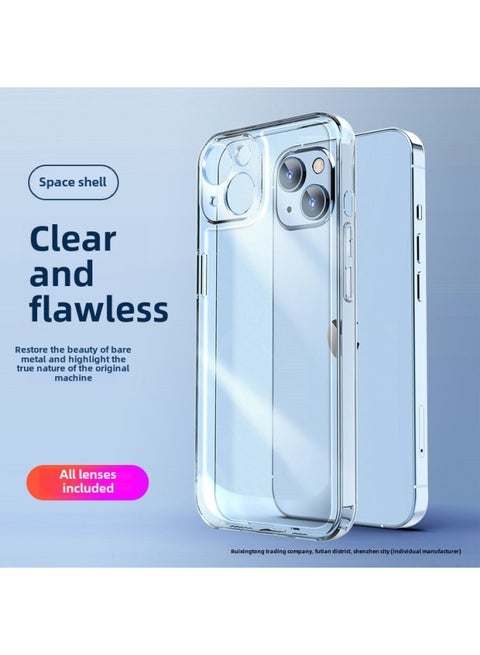 IPhone 16 Phone Case Iphone15 Transparent Soft Case 14 Four Corner Drop-Resistant Full Coverage 13Pro Protective Case 12 Drop-Resistant 8-Color:[space Shell] Transparent Shell-Applicable Models:Apple 11promax