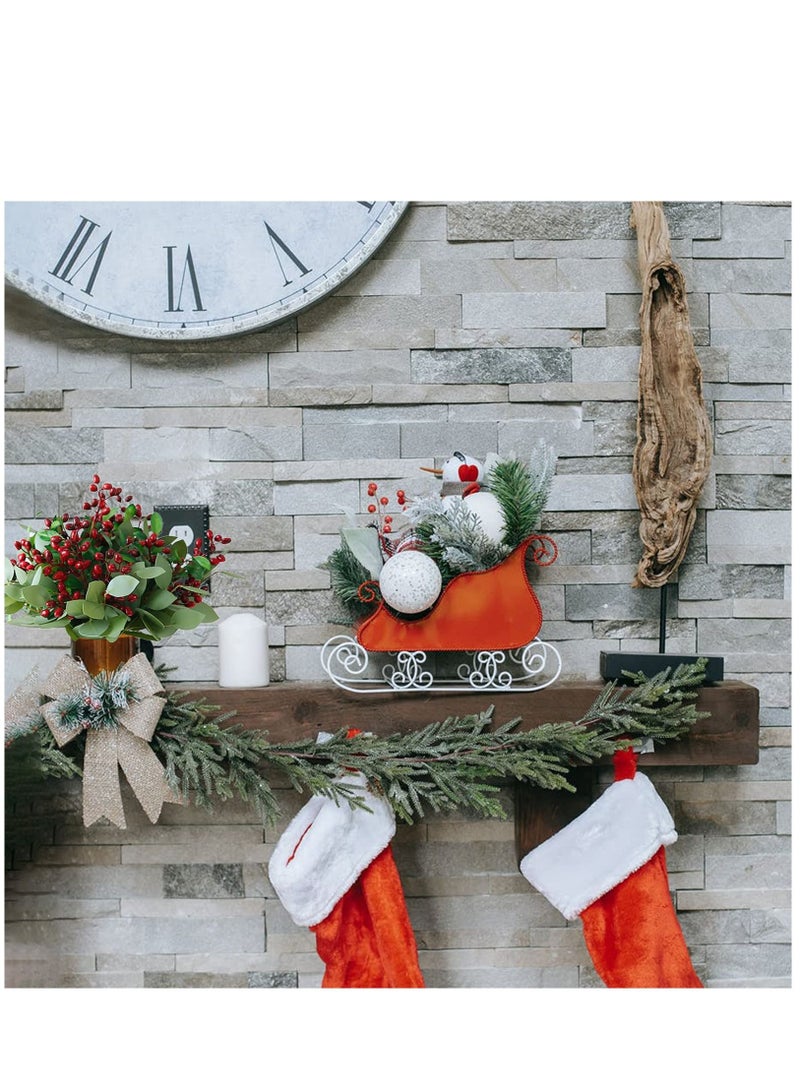 كاست ويف 8 عبوات من الخضرة الاصطناعية ينبع 13 بوصة من أوراق الأوكالبتوس الصناعية ينبع لمزهرية الزفاف باقة الزفاف قطعة مركزية لتزيين إكليل الزهور - Image 5