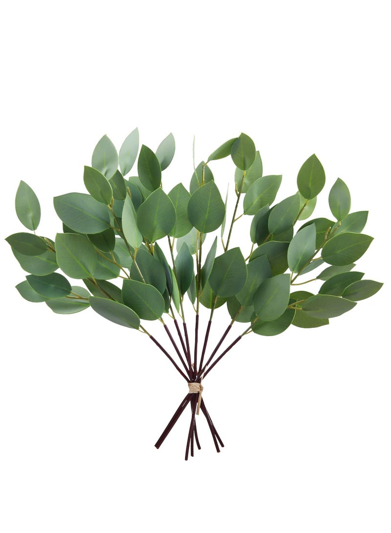 كاست ويف 8 عبوات من الخضرة الاصطناعية ينبع 13 بوصة من أوراق الأوكالبتوس الصناعية ينبع لمزهرية الزفاف باقة الزفاف قطعة مركزية لتزيين إكليل الزهور - Image 1