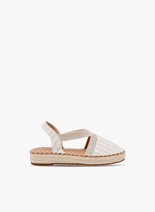 Peppermint Girls Chevron Espadrille Sandals - Image 1