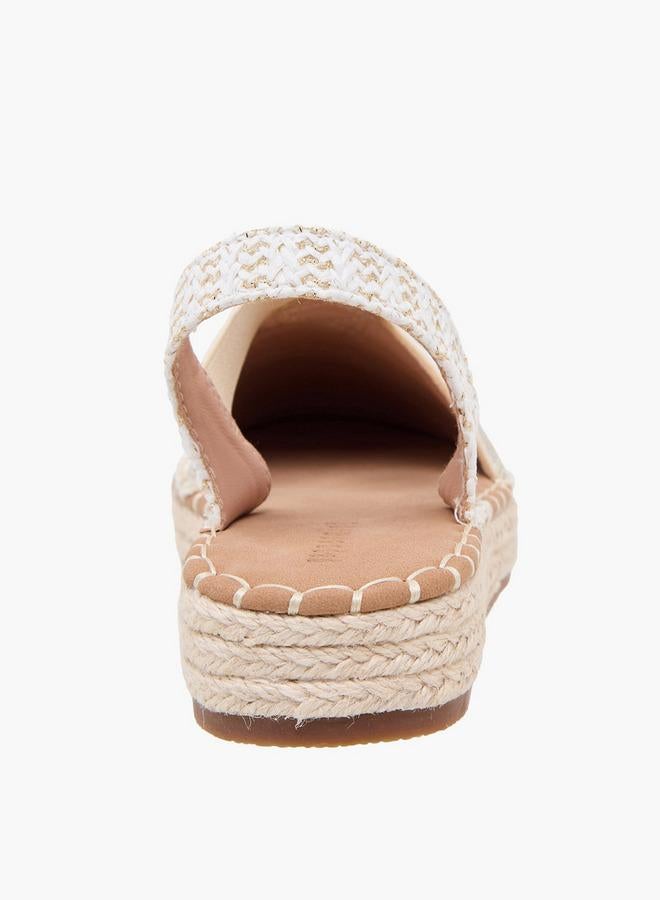 Peppermint Girls Chevron Espadrille Sandals - Image 4