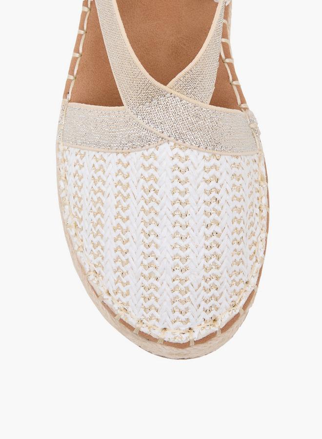 Peppermint Girls Chevron Espadrille Sandals - Image 3