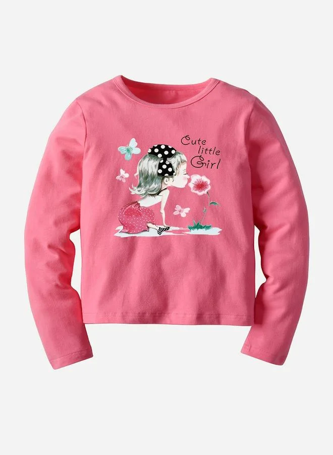 تايك تو تيشيرت بطبعة جرافيك بياقة مستديرة