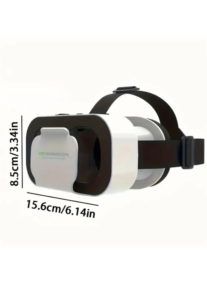 ماركة غير محددة سماعات VR المحمول | المشاهد VR المحمول ، وسماعات VR قابل للتعديل للكبار مشاهدة الأفلام ، ومناسبة لجميع 4.5-6.5 بوصة شاشة الهاتف الذكي مع نظارات VR مريحة / نظارات + عصا التحكم  - Image 2