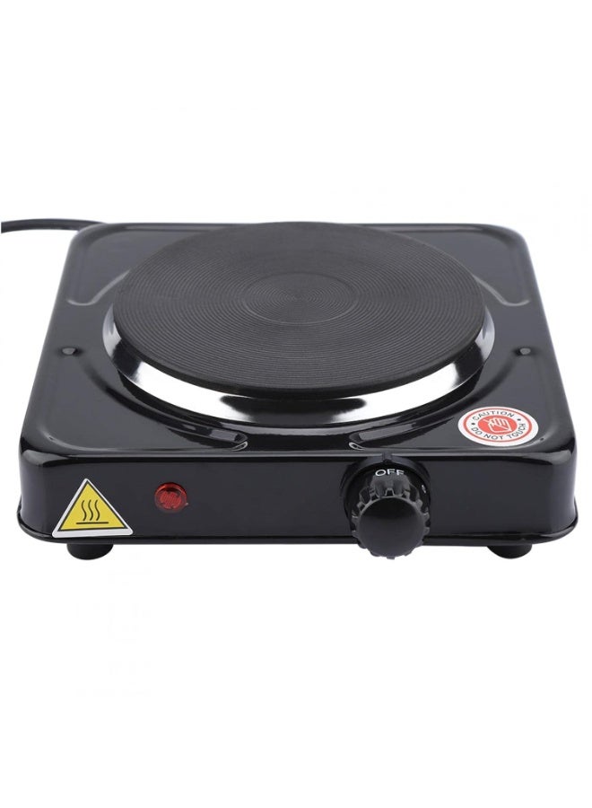 Single Burner Electric Hot Plate with Variable Heat Settings, Overheat Protection, Thermostat Control and Indicator Light 1000W - Image 1