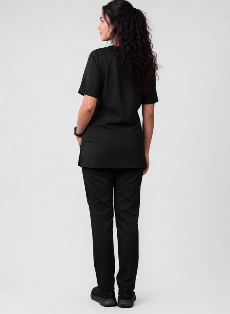 ZOZAZA Scrub Suit for Women, Medical Uniform for Nurses, Doctors & Dentists, Hospital, Clinic & OT Wear, 5 Pockets, V-Neck Top & Pant Set, Poly-Viscose Fabric Soft & Breathable - Image 5