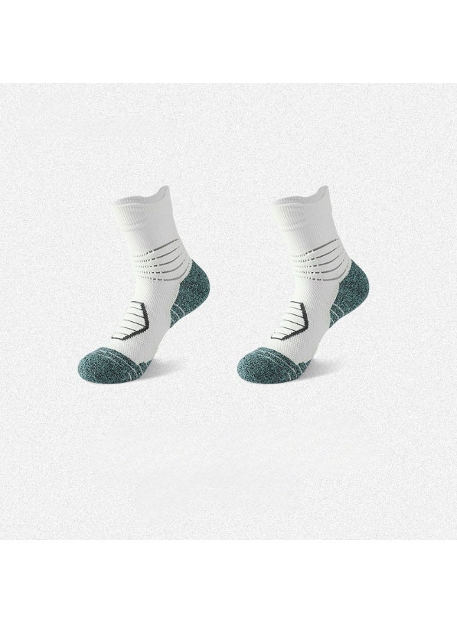 KUYING Fashion Anti Slip Breathable Sports Socks Four Piece Set 