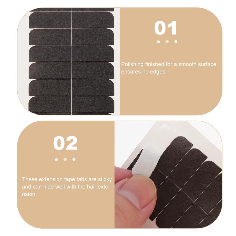 Odor free color MAGICLULU Waterproof Double-Sided Wig Tape 10 Sheets Black Strong Hold Hair Extension Adhesive Tape for Secure Wig and Hairpiece Attachment Strong durable raw material - Image 3