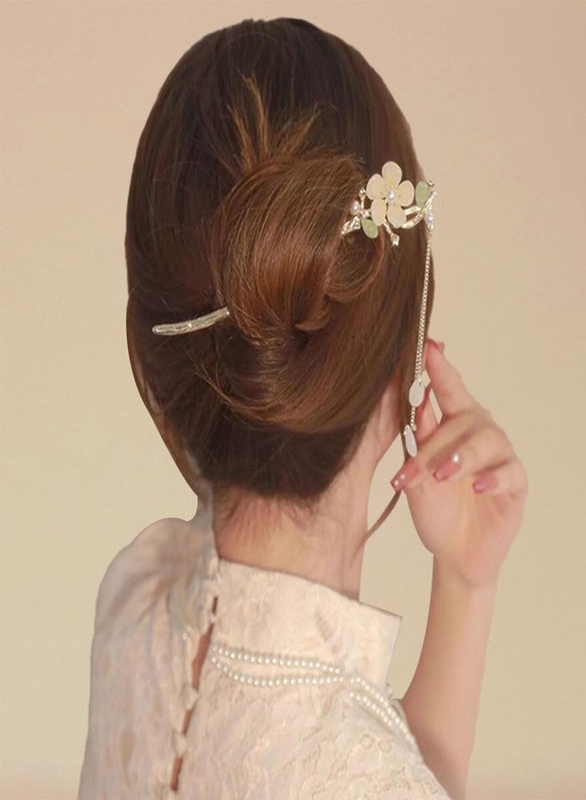 Ewandastore Ewanda store 7 Pcs Vintage Retro Hair Sticks,Chinese Traditional Hanfu Flower Hair Sticks Pins Hair Styling Hair Making Accessories for Women Girls - Image 2