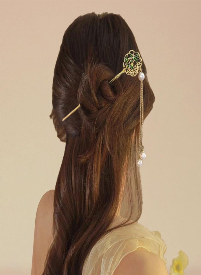 Ewandastore Ewanda store 7 Pcs Vintage Retro Hair Sticks,Chinese Traditional Hanfu Flower Hair Sticks Pins Hair Styling Hair Making Accessories for Women Girls - Image 3