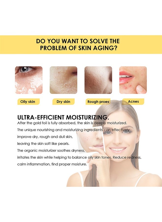 Jaysuing - 24K Gold Skin,Collagen Lifting Essence, Has The Effect Of Improving Fine Lines, Tightening The Skin, Brightening The Skin, Anti-Wrinkle Skin Repair Moisture Firming Lifting Serum 30ml - Image 1