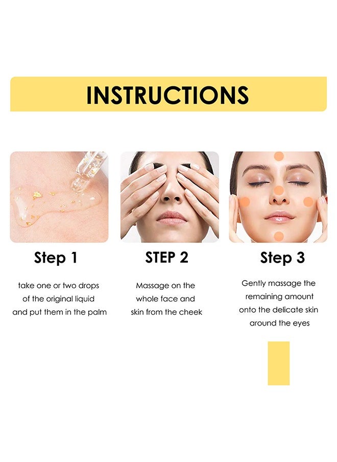 Jaysuing - 24K Gold Skin,Collagen Lifting Essence, Has The Effect Of Improving Fine Lines, Tightening The Skin, Brightening The Skin, Anti-Wrinkle Skin Repair Moisture Firming Lifting Serum 30ml - Image 1