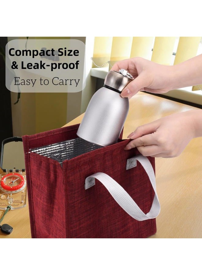 AVLA 4 Pack 10oz Mini Stainless Steel Water Bottle, Vacuum Insulated Sport Tumbler Cup, Leak-Proof Travel Coffee Mug for Hot and Cold Drinks, Women Gifts, Lunch Bag Camping Hiking Trips, Silver - Image 5