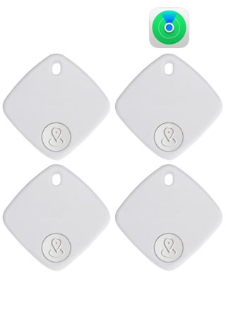 Smart Tracker, Key Finder Locator Wireless Works with Apple Find My (iOS only), Anti Lost Alarm, Privacy Protection, Remote Item Finder for Kids, Pets, Suitcase, Bags, and More-White（4 PACK） - pzsku/ZFE0B05084944D908AD33Z/45/_/1714313811/f4f4c202-8ef9-480f-a330-5086641ab528
