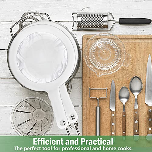 Elesunory 2PCS 450 Mesh Fine Mesh Filter with PP Material Non-Slip Anti-Scalding Handle Safe and Durable Sieve for Kitchen Tea Soy Milk Coffee Juice, 12.72x6.85x3.86 inch - Image 5
