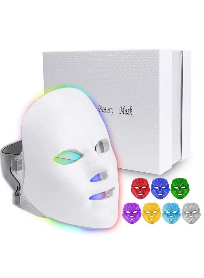 LELE 7 Color LED Face Mask- LED Skin Therapy Mask - Home Skin Rejuvenation & Anti-Aging Red Light Therapy - Facial Skin Care - Skin Tightening - Wrinkles & Fine Lines - Image 1