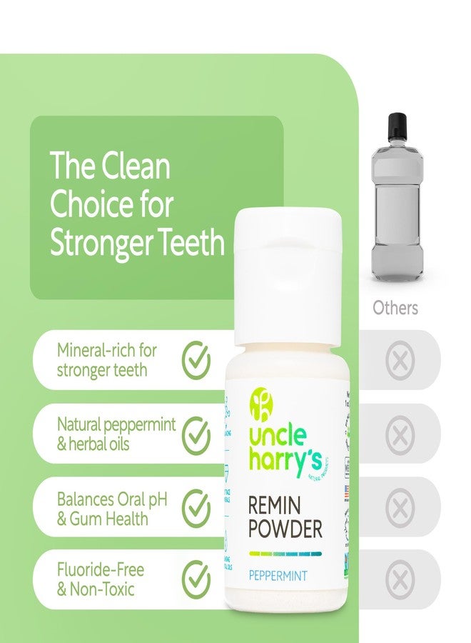 Uncle Harry's Uncle Harry’s Peppermint Remineralization Tooth Powder | Alkalizing Ionic Minerals and Pure Plant Essences | All Natural Enamel Support | Neutralizes Acids Strengthens Teeth Fluoride Free Vegan 1 oz - Image 5
