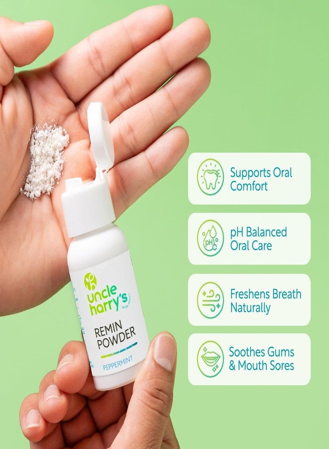 Uncle Harry's Uncle Harry’s Peppermint Remineralization Tooth Powder | Alkalizing Ionic Minerals and Pure Plant Essences | All Natural Enamel Support | Neutralizes Acids Strengthens Teeth Fluoride Free Vegan 1 oz - Image 4