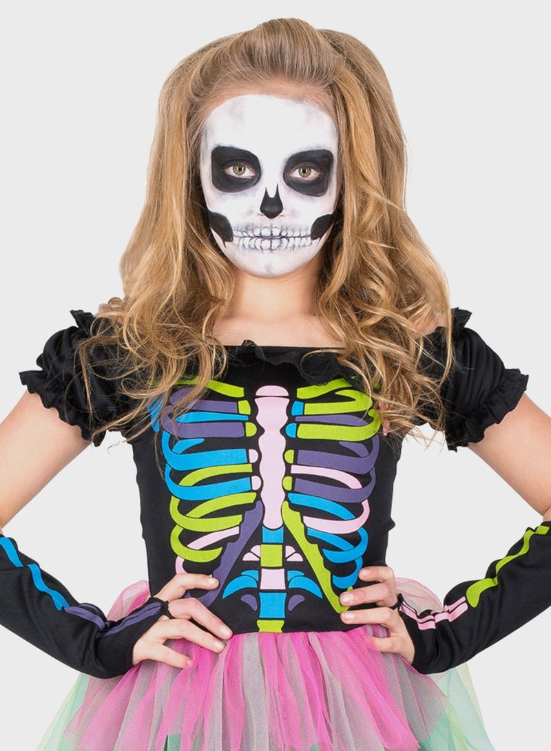 MAD TOYS Kids Neon Skeleton Tutu Costume - Image 2