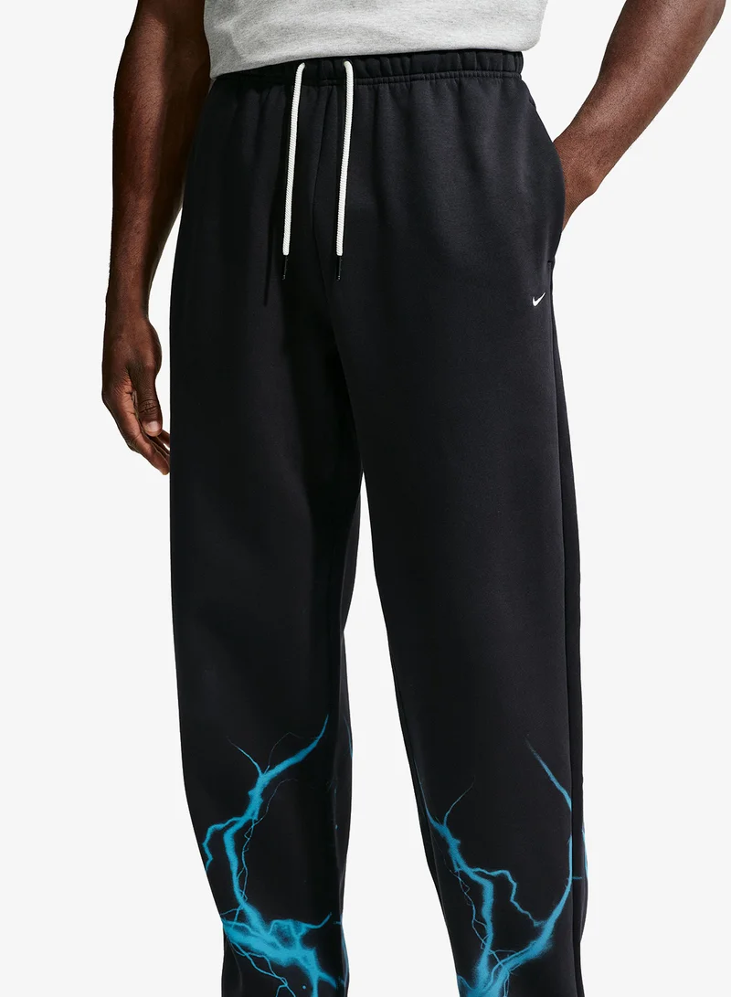 Nike BLACK/LT CURRENT BLUE/(PALE IVORY) Training Brushed Sweatpants for Men | Best Price UAE
