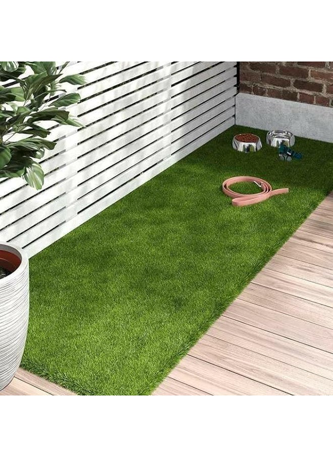 HOME TASTE Hometaste Premium Artificial Grass Rug Enhance Your Indoor And Outdoor Spaces With Realistic Greenery, Drain Holes, And Easy Installation! (200X100Cm)  - Image 1