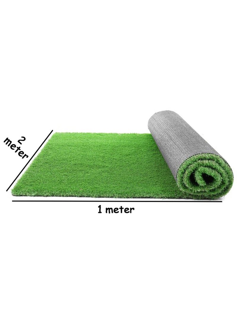 HOME TASTE Hometaste Premium Artificial Grass Rug Enhance Your Indoor And Outdoor Spaces With Realistic Greenery, Drain Holes, And Easy Installation! (200X100Cm)  - Image 2