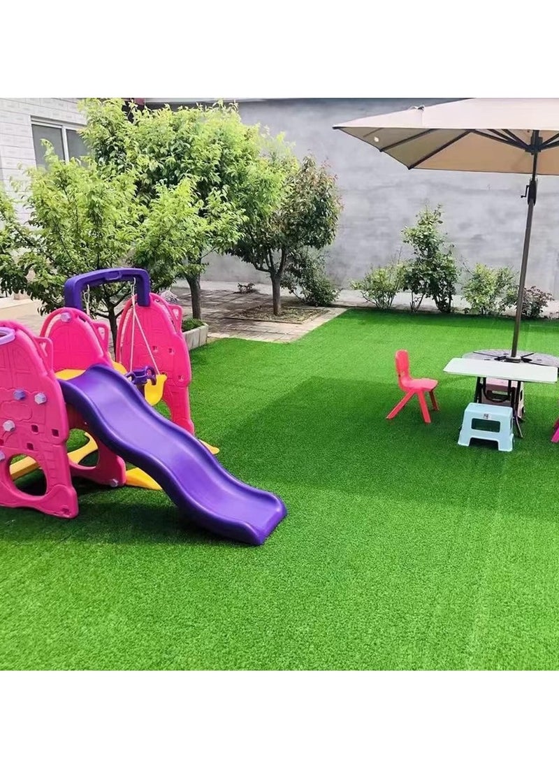 HOME TASTE Hometaste Premium Artificial Grass Rug Enhance Your Indoor And Outdoor Spaces With Realistic Greenery, Drain Holes, And Easy Installation! (200X100Cm)  - Image 3