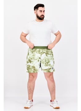 Adidas Men Sportswear Fit Unite Tie Dye Floral Shorts, Olive  - Image 4