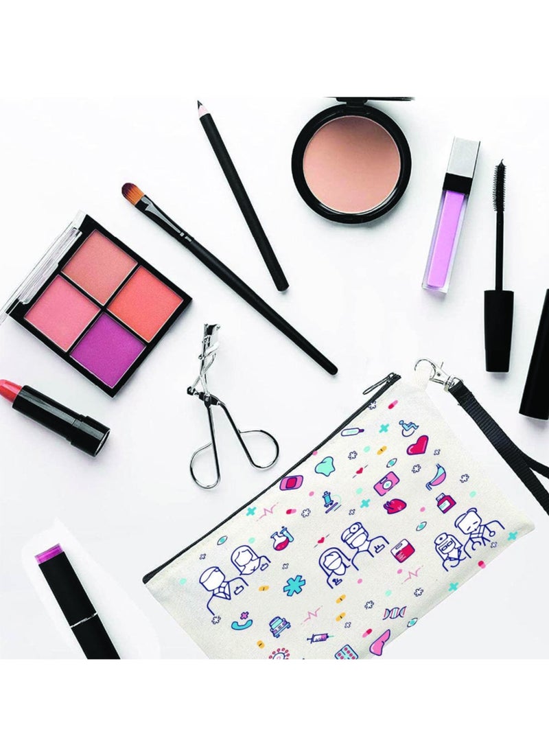 PRINTSHOP4ME Doctors Day Cosmetic Bag for Women - Stylish Doctors Day Gift for Women - Doctors Day Thank You Gift - Cosmetic Bag for Women Doctors - Image 2