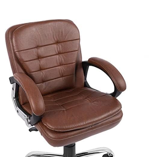 Generic High Back Brown Leather Executive Boss Director Manager Study Desk Chair Gaming Special Office Revolving Adjustable Ultimate Comfort and Style High Back Brown - Image 3