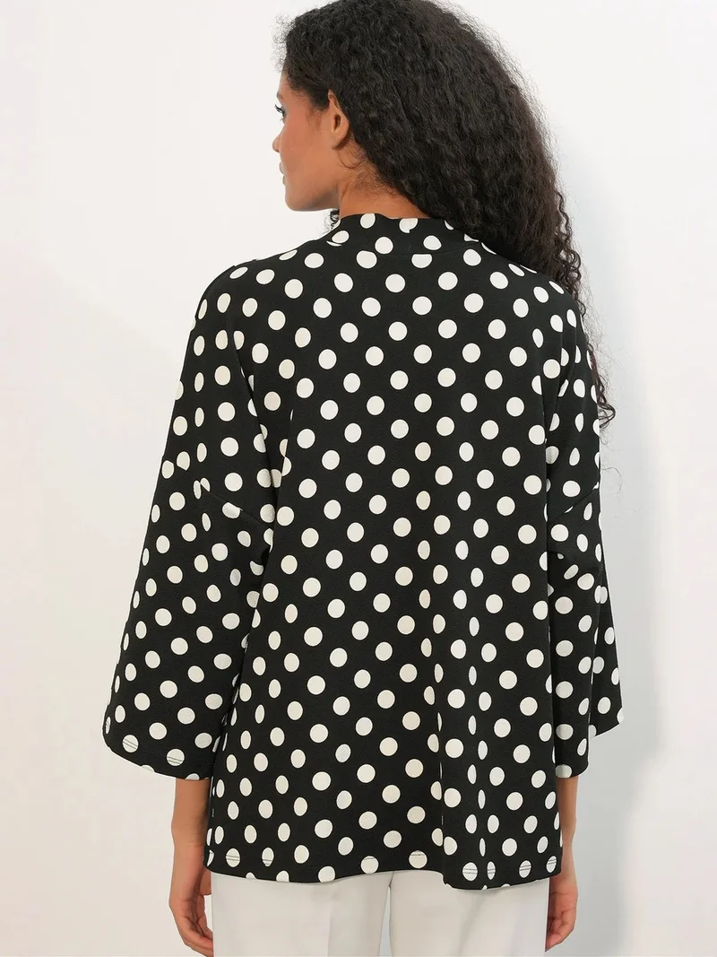 Big Dart Black BDART Polka Dot Beach Kimono for Women | Best Price UAE