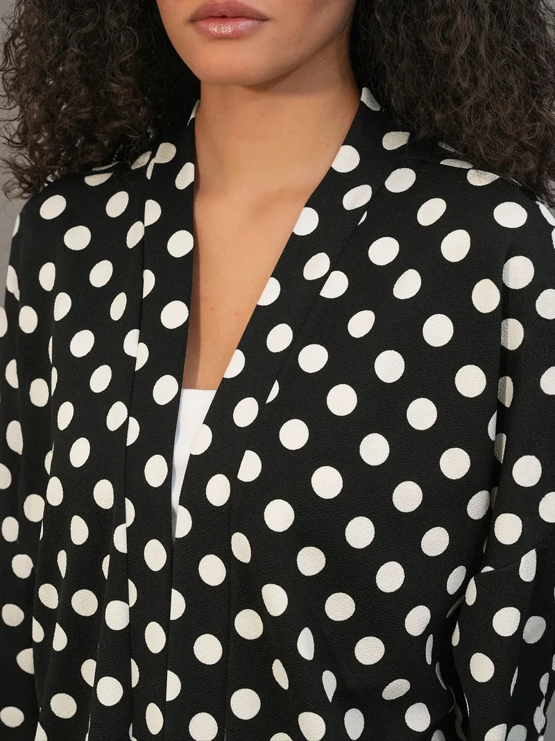 Big Dart Black BDART Polka Dot Beach Kimono for Women | Best Price UAE