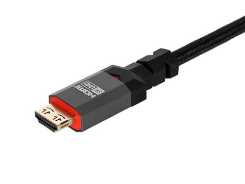Monoprice 8K Certified Ultra High Speed HDMI Cable 3 Feet Black Braided HDMI 21 8K60Hz 4k120Hz 48Gbps HDR VRR CL3 inWall Rated - Image 3
