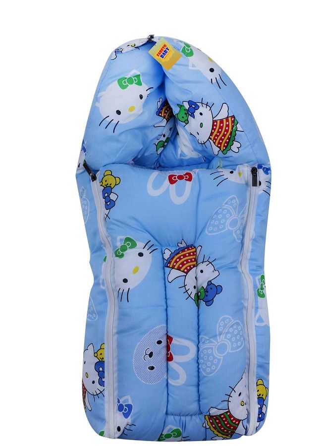 FARETO Baby Combo Of 2 Sleeping Bag;Carry Bag;Baby Bed;Baby Wrapper(0 6 Months) (Blue & Pista Green) - Image 3
