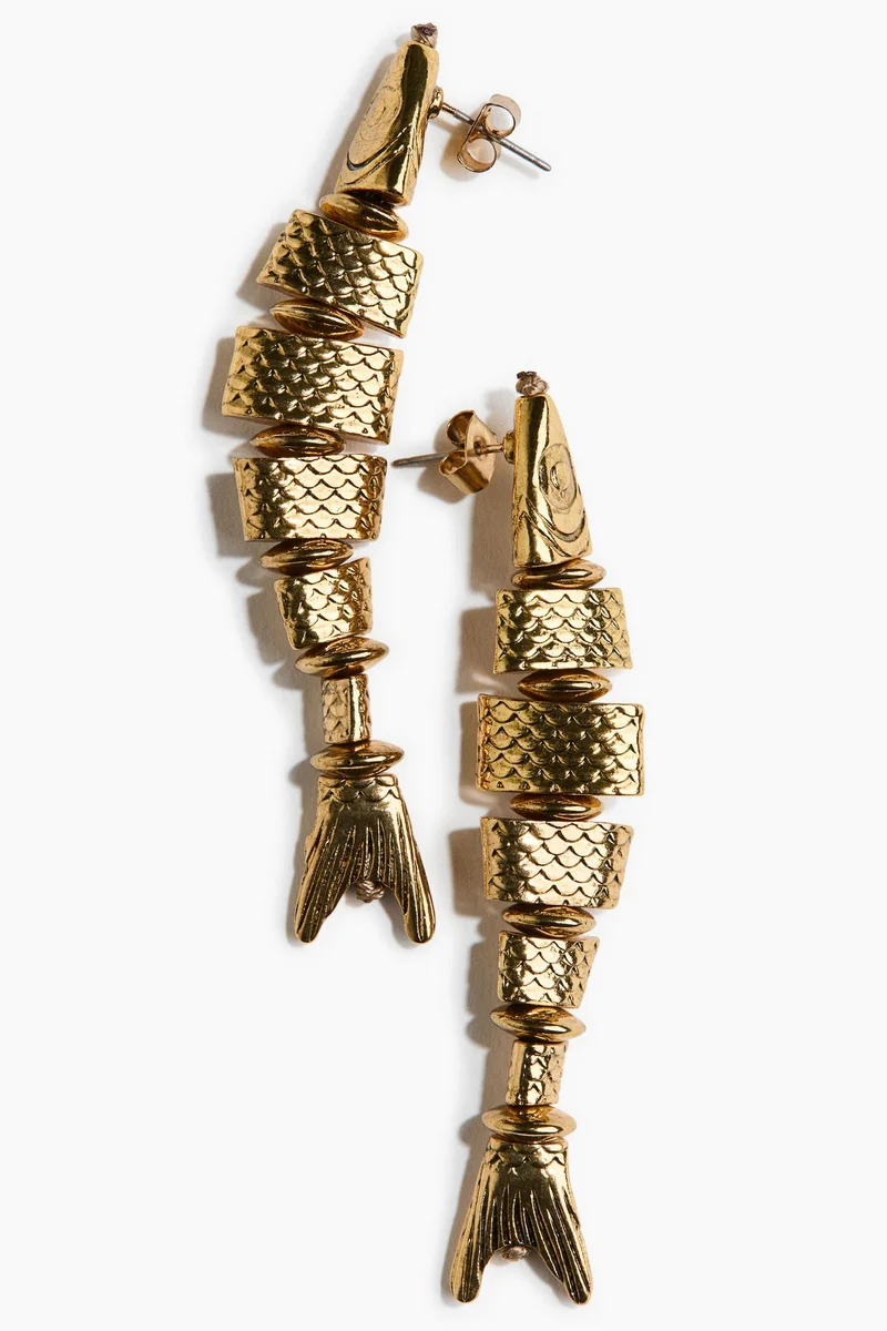 H&M Fish-shaped dangle earrings