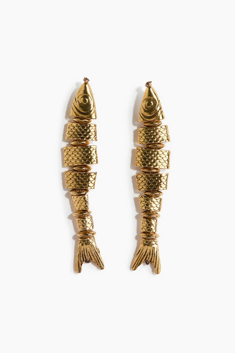 H&M Fish-shaped dangle earrings