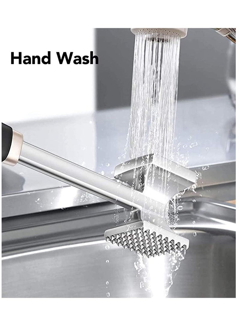 ماركة غير محددة Gourmet Meat Tenderizer Aluminum, Hammer/Mallet Tool/Pounder for Tenderizing and Pounding Steak, Beef Poultry, Solid Metal Construction with Rubber Comfort Grip Handle  - Image 4