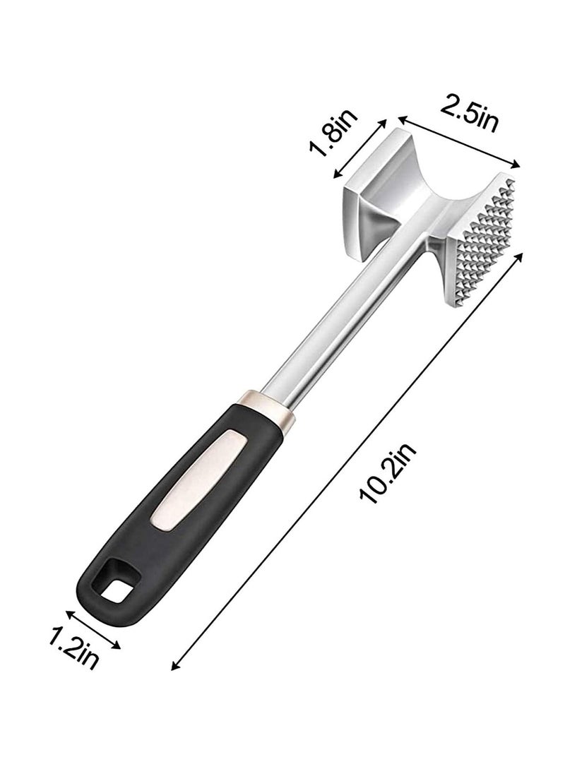 ماركة غير محددة Gourmet Meat Tenderizer Aluminum, Hammer/Mallet Tool/Pounder for Tenderizing and Pounding Steak, Beef Poultry, Solid Metal Construction with Rubber Comfort Grip Handle  - Image 5