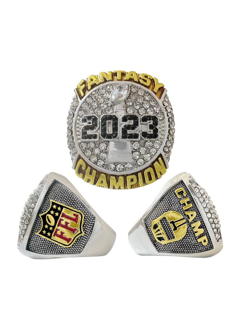 KUYING 2023 FFL Fantasy Football Annual Championship Ring - Image 1