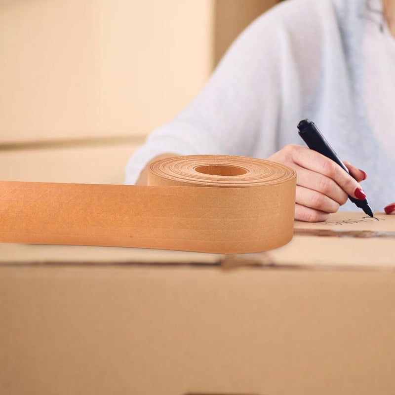 Brown Kraft Paper Packing Tape 6Cm X 100M Writable High Adhesion Biodegradable Eco Friendly - Image 4