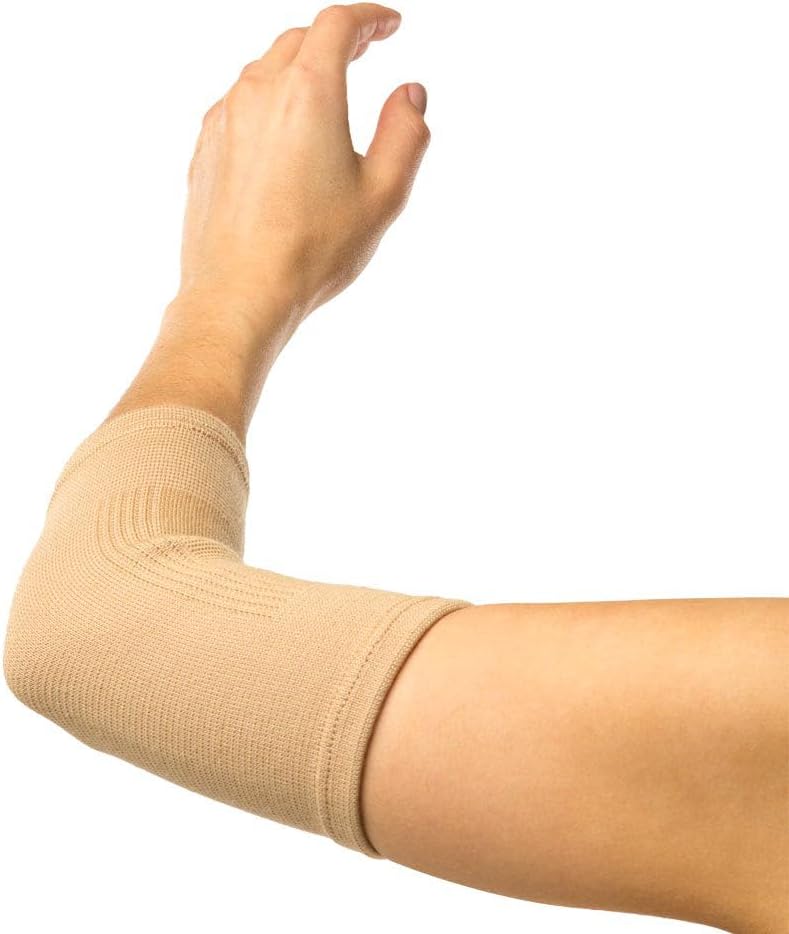 Thermoskin Elastic Elbow Support for Either Arm - Seamless Design, Large Size (26-29cm) - Image 1