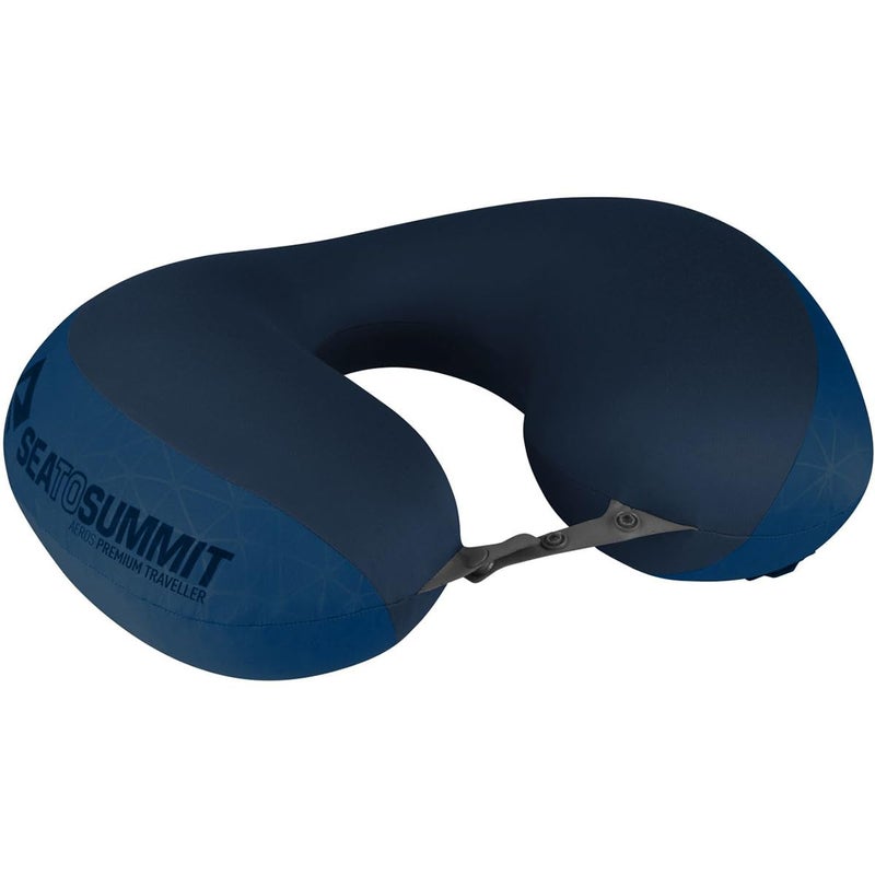 Sea to Summit Aeros Premium Traveller Inflatable Neck Pillow, Navy Blue - Image 4