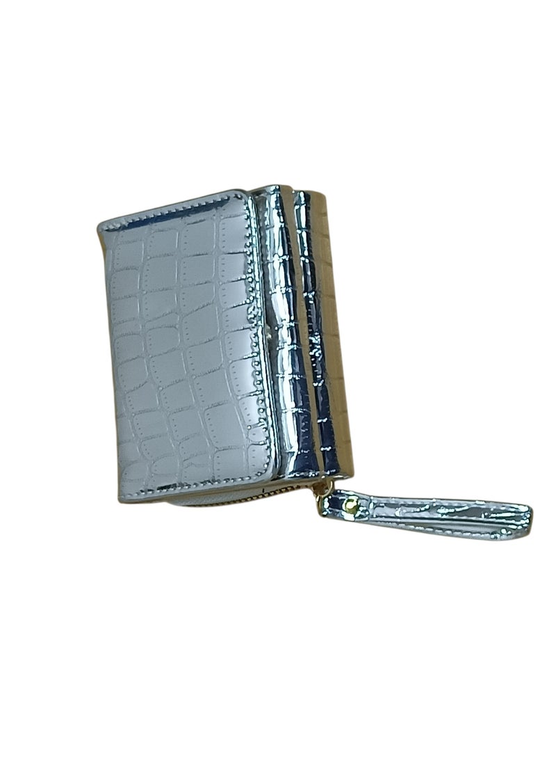 Women's Small Wallet with Zipper – Stylish Cash & Card Holder with Multiple Card Slots for Daily Use - Image 3