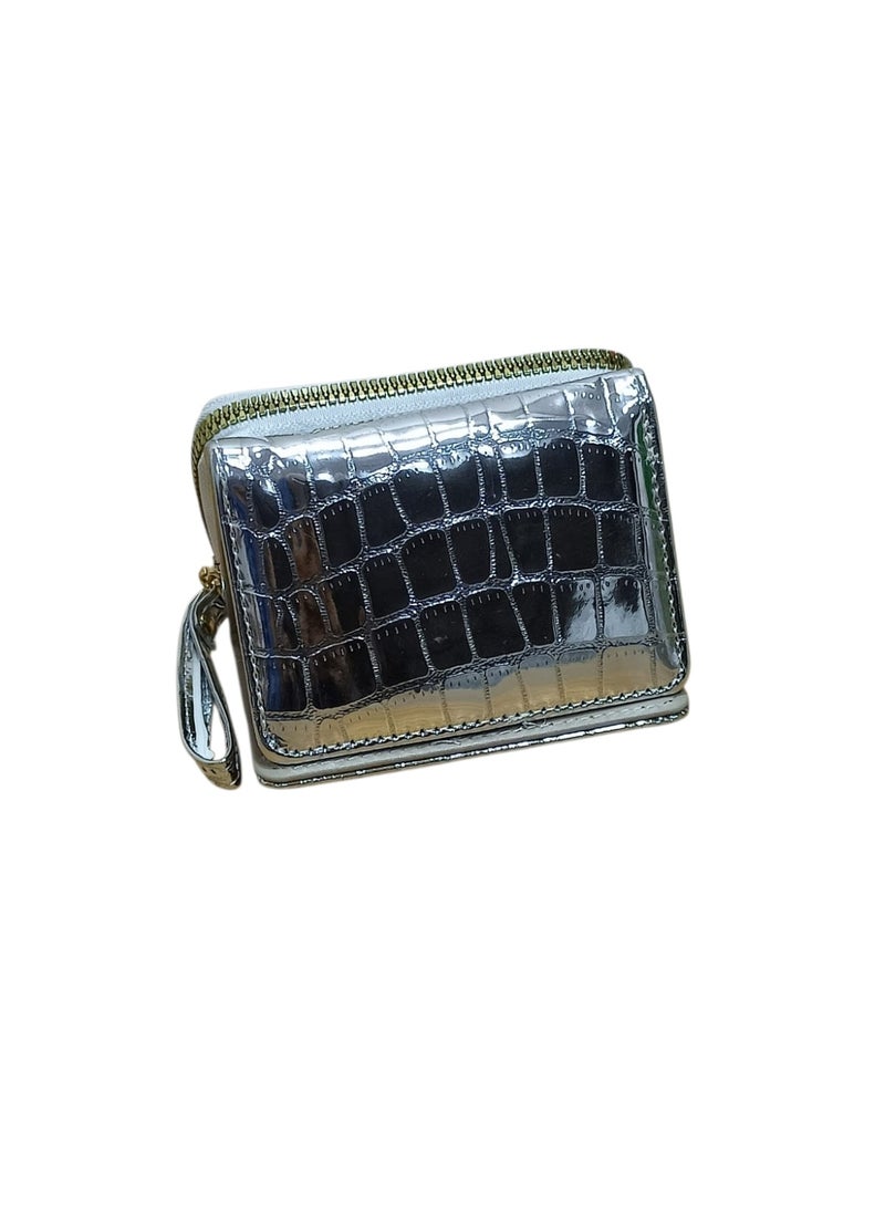 Women's Small Wallet with Zipper – Stylish Cash & Card Holder with Multiple Card Slots for Daily Use - Image 1