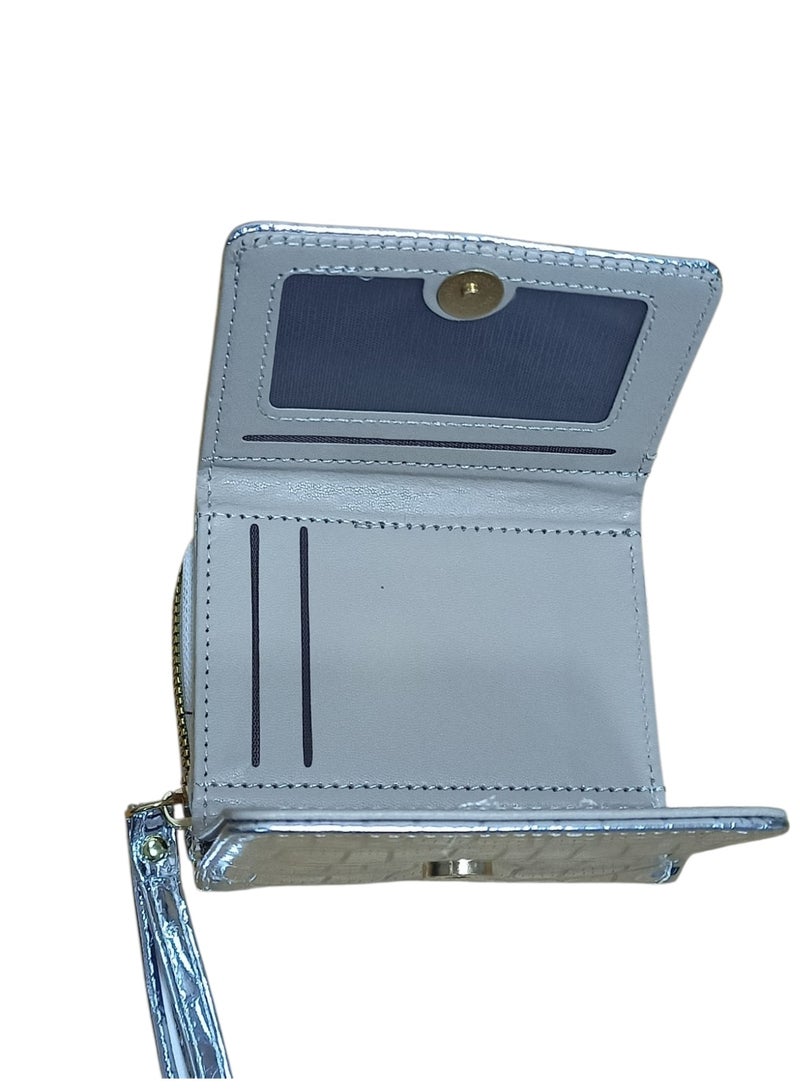 Women's Small Wallet with Zipper – Stylish Cash & Card Holder with Multiple Card Slots for Daily Use - Image 4