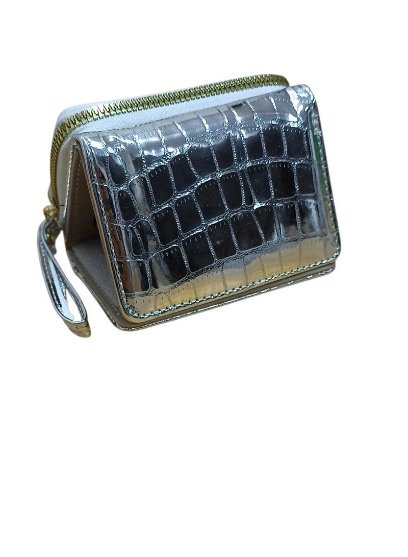 Women's Small Wallet with Zipper – Stylish Cash & Card Holder with Multiple Card Slots for Daily Use - Image 5